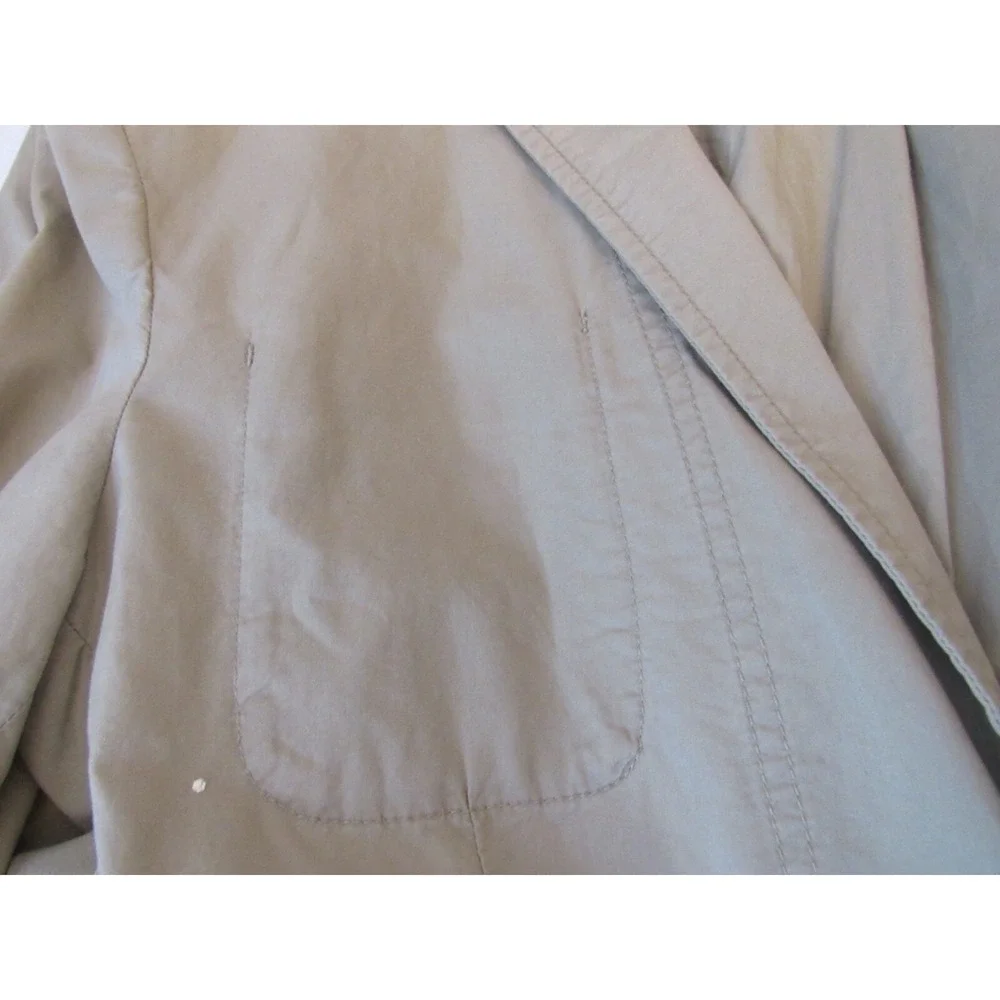 Banana Republic Mens Khaki Tan  100% Cotton Patch Pocket‎ Blazer Sz 42R